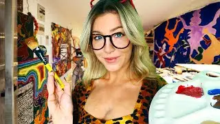 ASMR INAPPROPRIATELY PAINTING YOU 🎨  Deeply Relaxing Personal Face Attention For Sleep