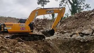 Picah perawan Excavator JCB205!!!JCB205 pertama kali berkeringat
