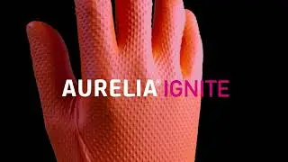 Aurelia Ignite Orange Nitrile Gloves