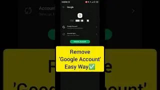Remove Google Account from Android
