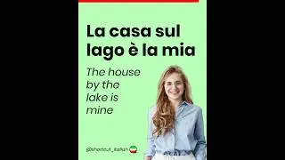 La casa sul lago è la mia
