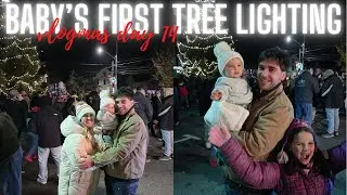 DITL of a STAY AT HOME MOM - christmas tree lighting, daily chores + grocery haul!