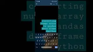 convert numpy arrays to pandas dataframe for beginners 
