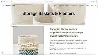 Discover Stylish Storage Solutions & Planters Decorate with Premium Cotton, Jute, Planters & Baskets