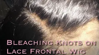 First time bleaching my knots.| Mongolian Kinky Curly Isee Hair