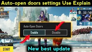 auto-open doors settings | auto door open bgmi/pubg me auto open gate kaise set kare best feature