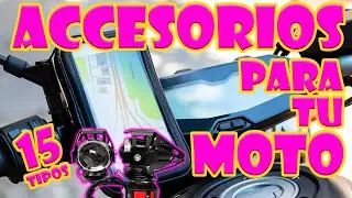 MEJORES tipos de ACCESORIOS para tu MOTO/ Personaliza tu Moto  (parte2)