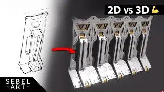 Sketch vs 3D model (YouTube short)