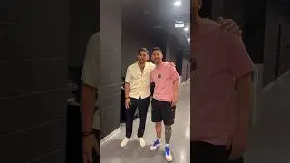 🐐 Lionel Messi, Suárez, and company 🥊 spar with Ilia Topuria as the honored guest of Inter Miami 🦩