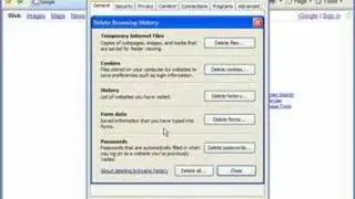Delete cookies in IE7
