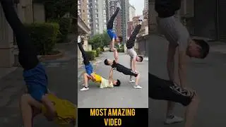 Look at the way these guys are standing on top of each other #amazing #funny #shorts