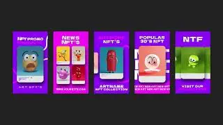 NFT Instagram Stories After Effects Template Free Download
