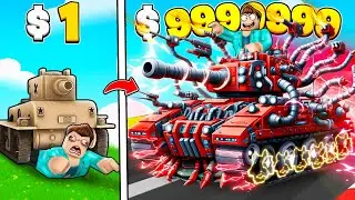 $1 VS $1000000 TANKS IN ROBLOX !!