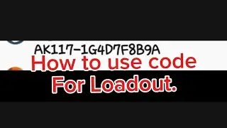 How to use Code for gun Loadout. @callofdutymobile