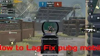 How to Fix Lag in Pubg Mobile & KR