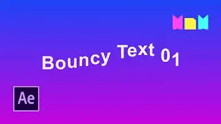How to do Bouncy Text Animation in After effects | After Effects Tutorial