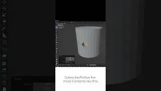 hole without boolean in blender