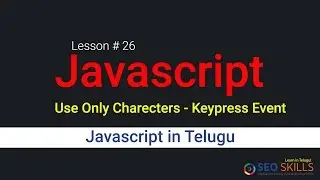 26.Javascript Keypress Event Charects and Numbers