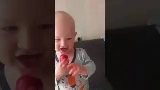 27.05.2023 Дима пробует клубнику 🍓 