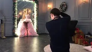 Лиза Триандафилиди на съемке у Евгения Кабодько