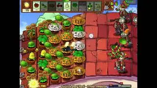 Plants vs. Zombies [PC] - Playthrough: Survival Roof (Hard)