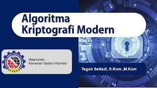 Kuliah Online: Algoritma Kriptografi Modern |  Univ STEKOM - Pagi