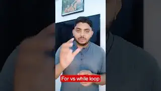 difference between for loop & while loop I programming 