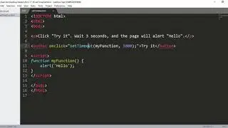 SetTimeout function in JavaScript