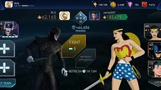 BATMAN (Who Laughs) vs Classic Team ☠️ InJustice 2 Mobile Gameplay