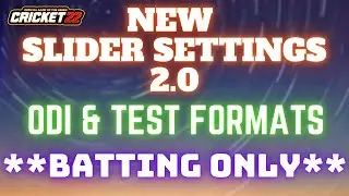 Cricket 22 : Most Challenging Gameplay Experience || New Slider Settings 2.0 || Pro Controls ||
