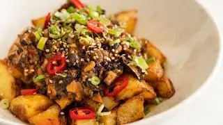 Chinese Dan Dan Crispy Potato | Asian Plant-Based Recipe