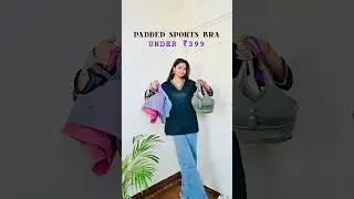 Padded Sport Bra Under ₹399 Only🌸 