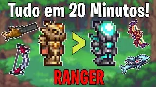 Guia PROGRESSÃO de RANGER em 20 MINUTOS! - Terraria Progressão para iniciantes.