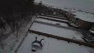 FPV winter flight in my backyard . GEPRC Mark4 HD 5