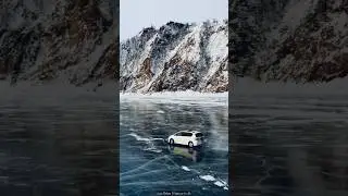 Drifting car 😳 on frozen lake baikal #shorts #drifting #adventure #fun