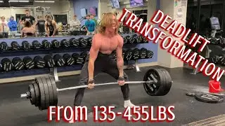 2 YEAR DEADLIFT TRANSFORMATION 135x1 - 455x1 | 16 YEARS OLD - 18 YEARS OLD #fyp #motivation