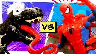 Dino Park Rampage! | Spider-Man vs. Venomosaurus & Venom | Hasbro’s Epic Marvel
