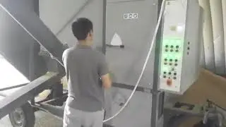 Запуск и работа  самоходной зерноочистительной машины Алмаз  #зерноочистительная
