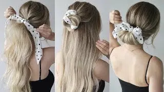 EASY SUMMER HAIRSTYLES WITH A SCARF