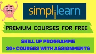 Simplilearn Premium Courses For Free With SKILLUP programme | 30 + Premium Courses