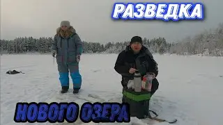 Подледная рыбалка. Разведка нового озера