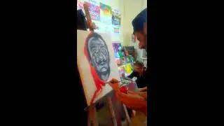 Live Painting Tin Art 