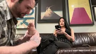Giving Domineering Goddess Daphne a Foot Massage!