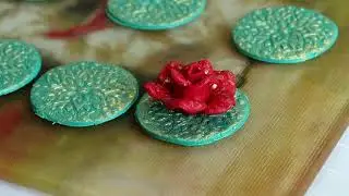 Diy Headband with polymer clay Roses and natural pearls. Handmade Flower Headband tutorial