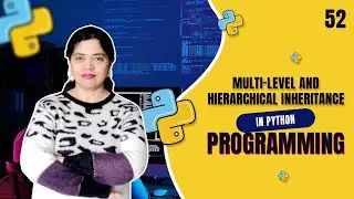 Multi-Level and Hierarchical Inheritance in Python | Crack IT With Anu - Tutorial #52