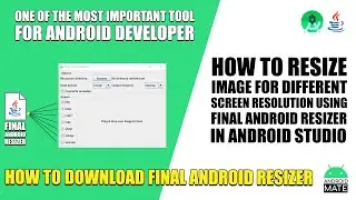 How to Resize Image for Different Screen Resolution using Final Android Resizer in Android Studio 🔥