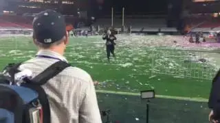 Super Bowl XLIX 100-Yard Sprint (In Full Suit)