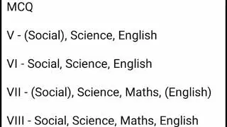 MCQ Vs Model Question Paper