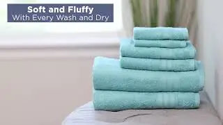 Hawmam Linen Grey 6 Piece Bath Towels Set for Bathroom Original Turkish Cotton Soft, Absorbent and P