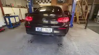 Mercedes amg W205 c63 with secondary decats and backboxes modified